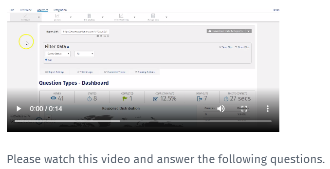 Example of multimedia in surveys