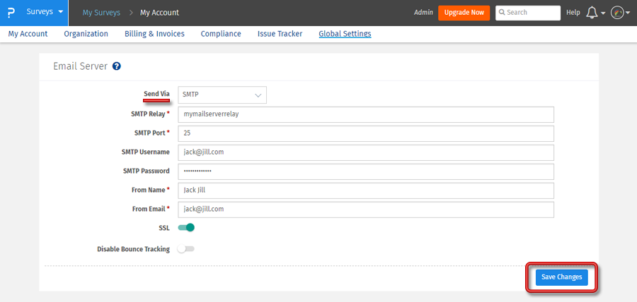 send form mail using an smtp relay server godaddy