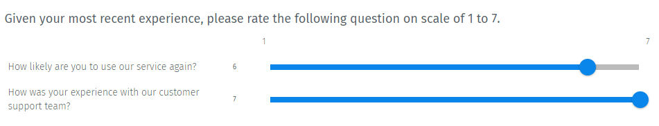 Survey Questions - Semantic Differential Scale