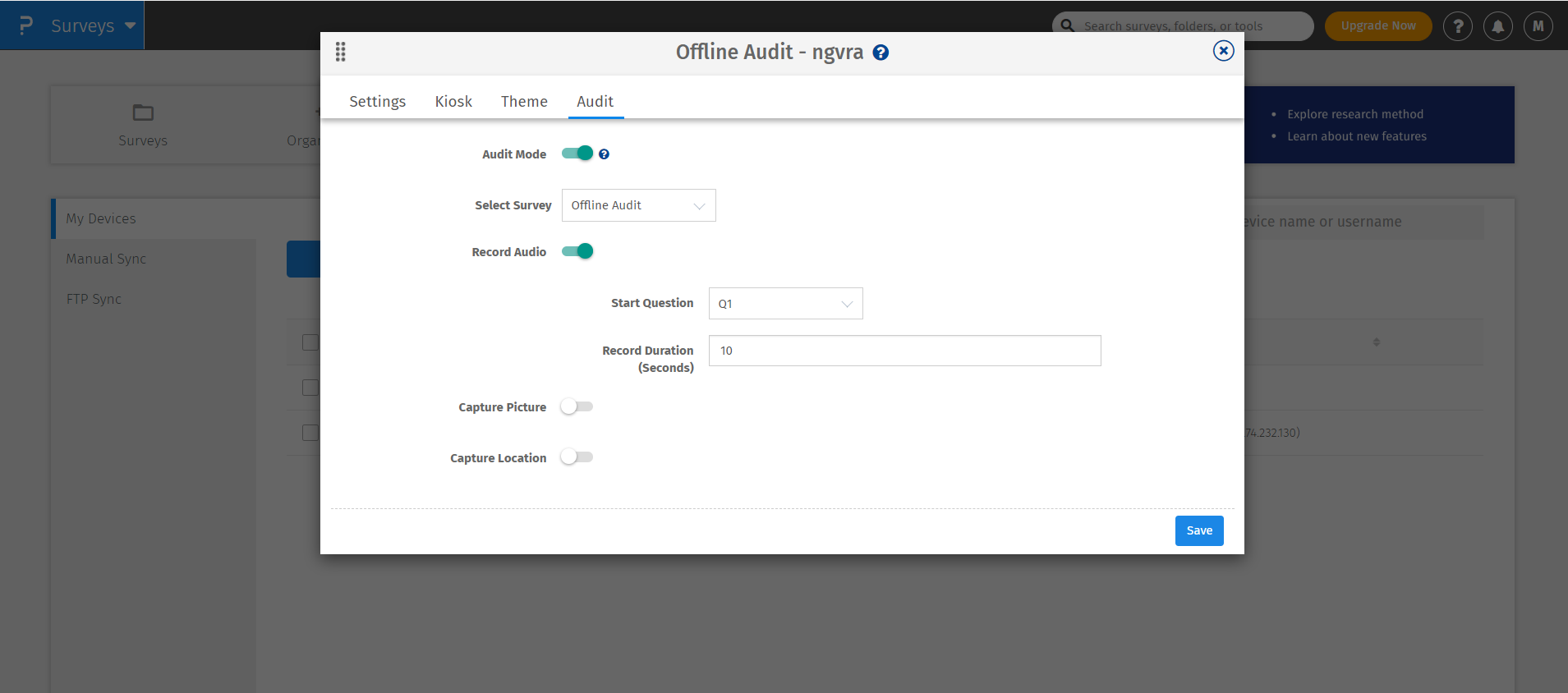 Switch-on-Device-Audit