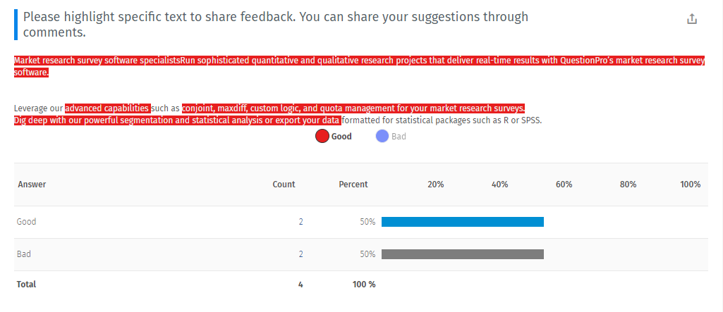 テキストハイライト-アンケートデータ-レポート