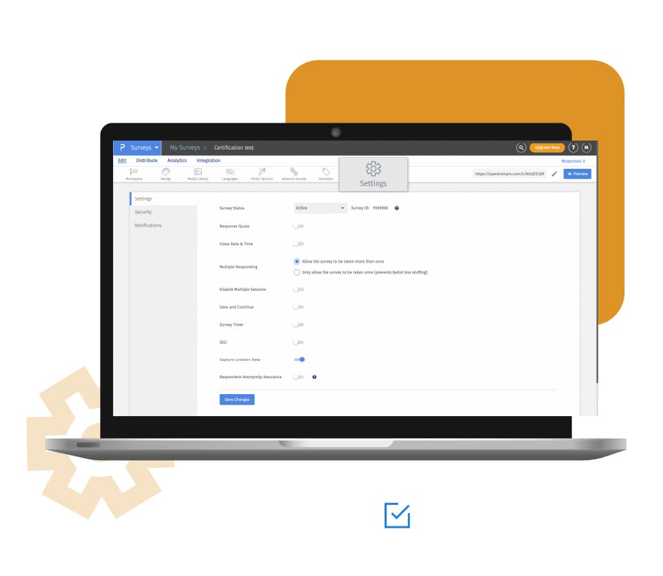 Configuración de encuestas