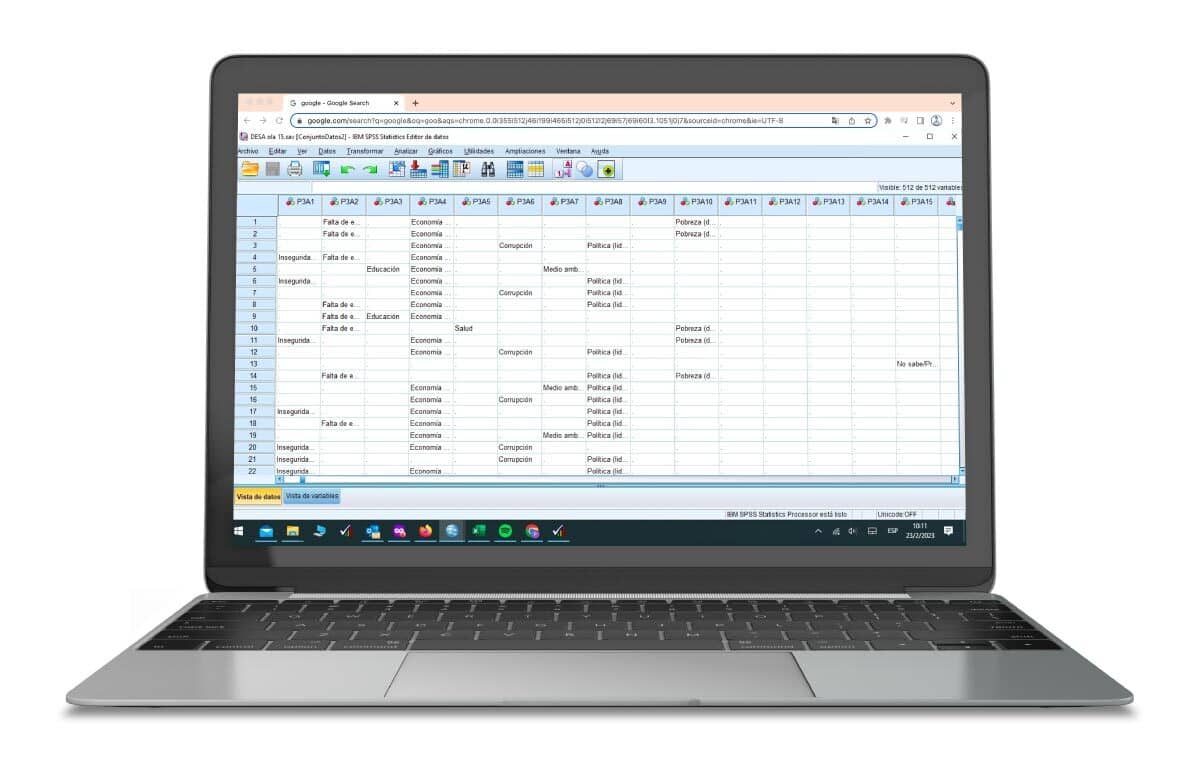 ejemplo de informe en spss
