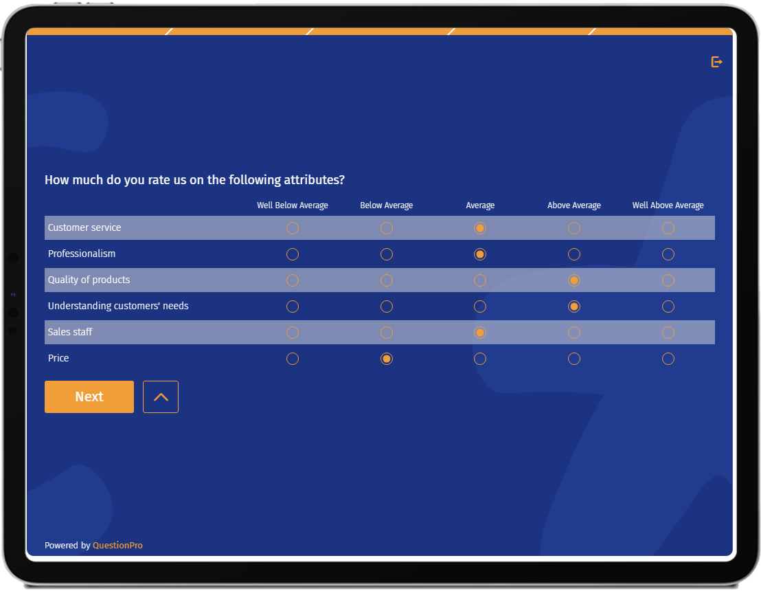 Likert-scale-survey