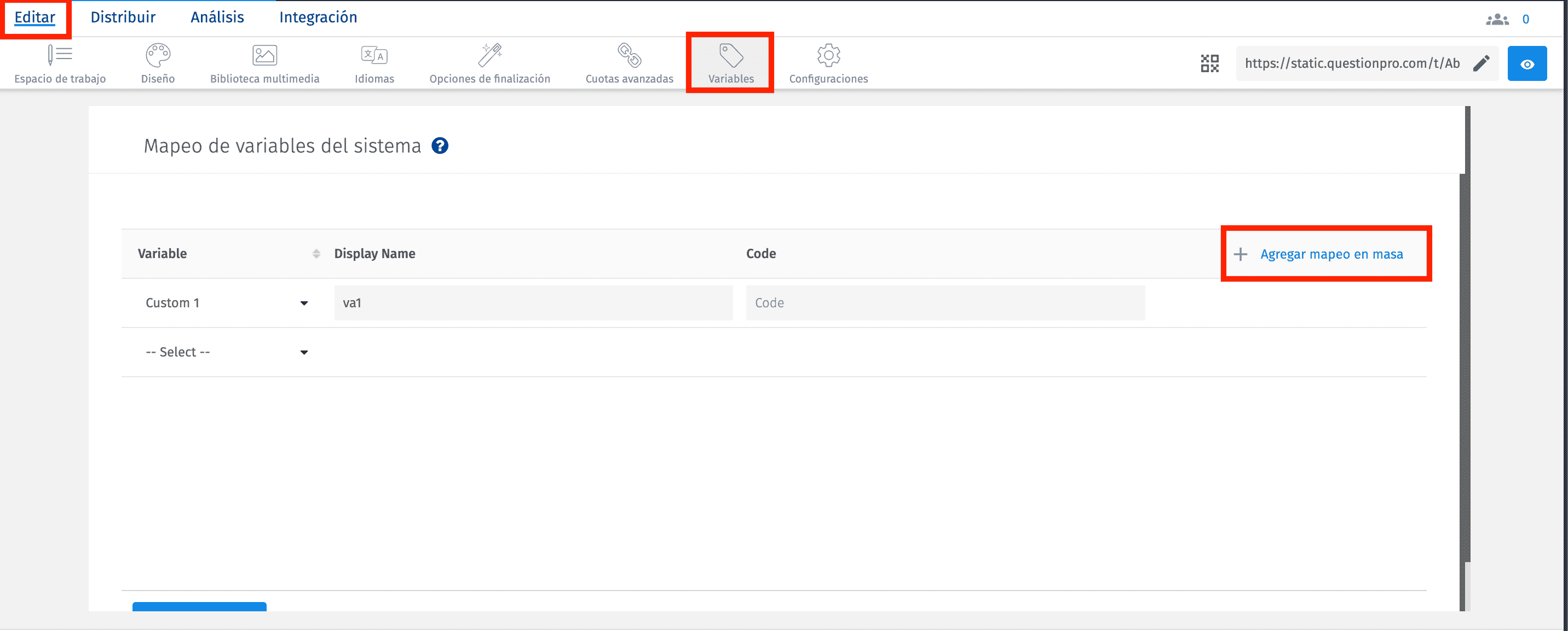 Custom-variable-mapping