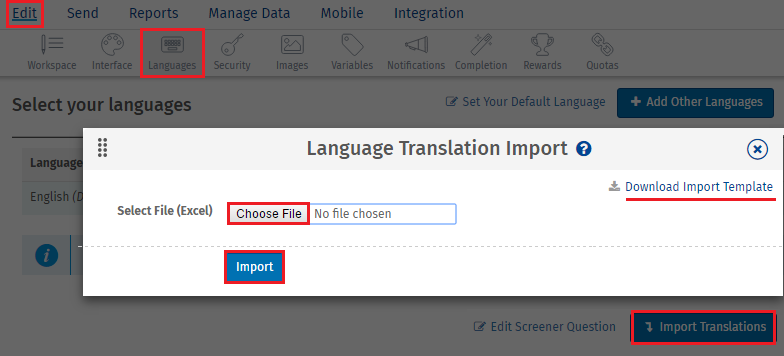 Translating Survey Buttons