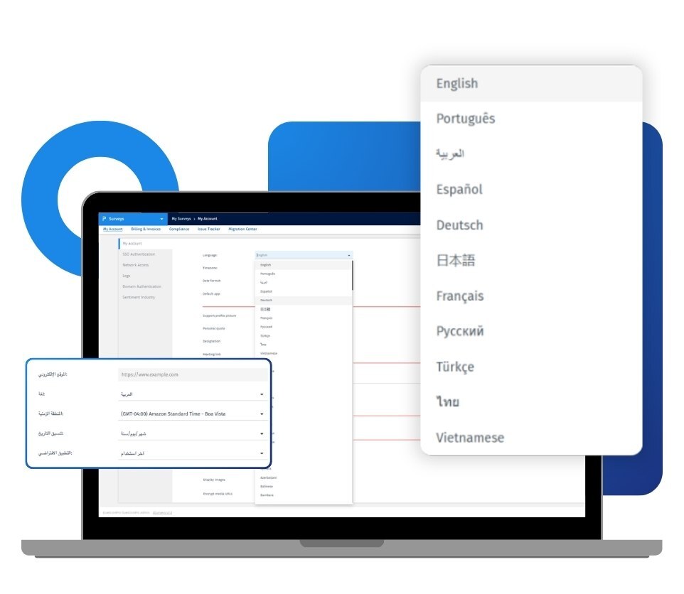 Platform language support