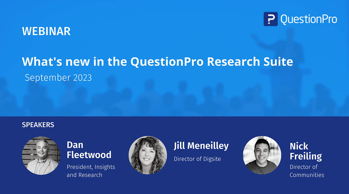 What's new in the QuestionPro Research Suitee
